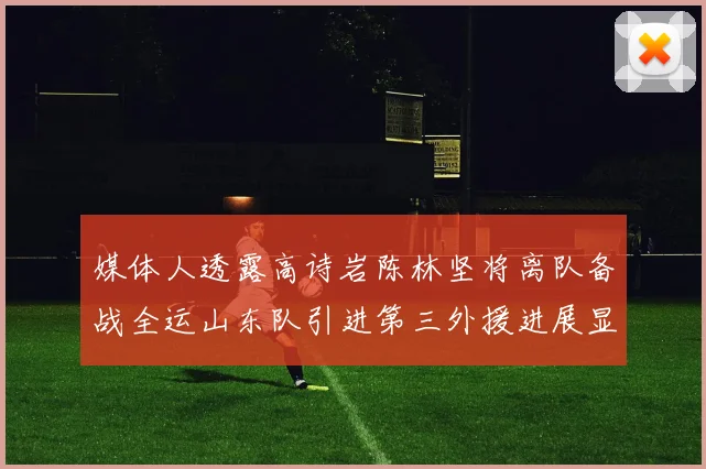 媒体人透露高诗岩陈林坚将离队备战全运山东队引进第三外援进展显著